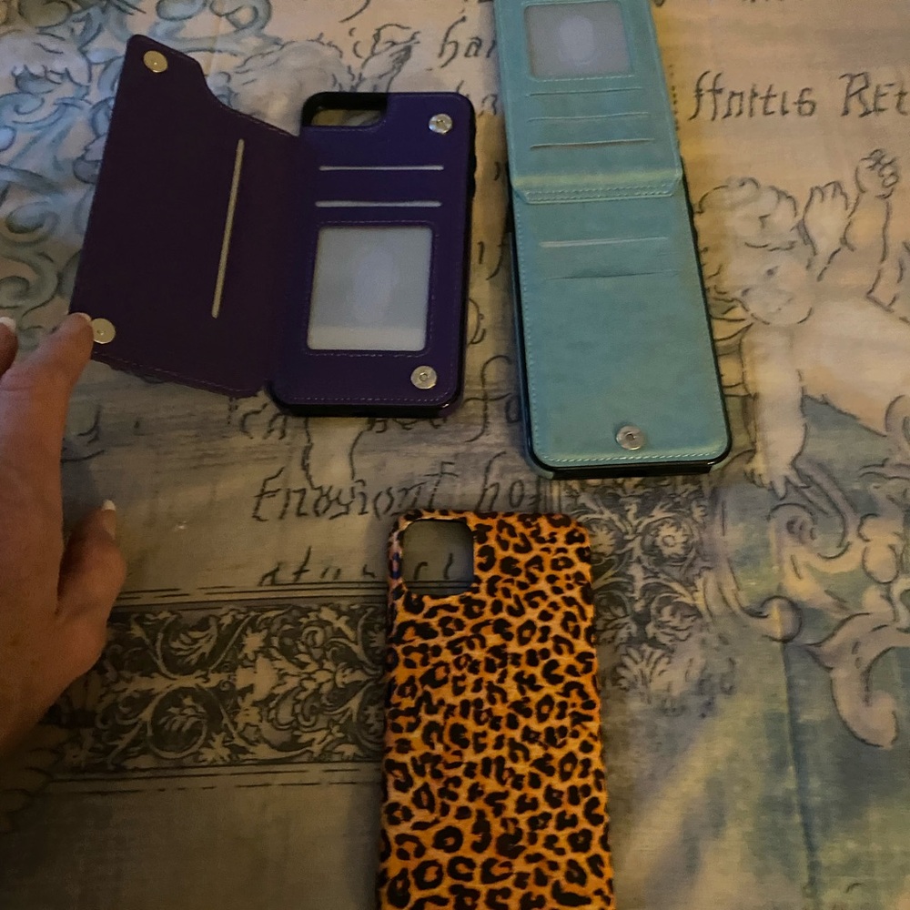 Leopard Print and Purple Phone Cases